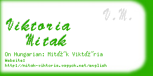 viktoria mitak business card